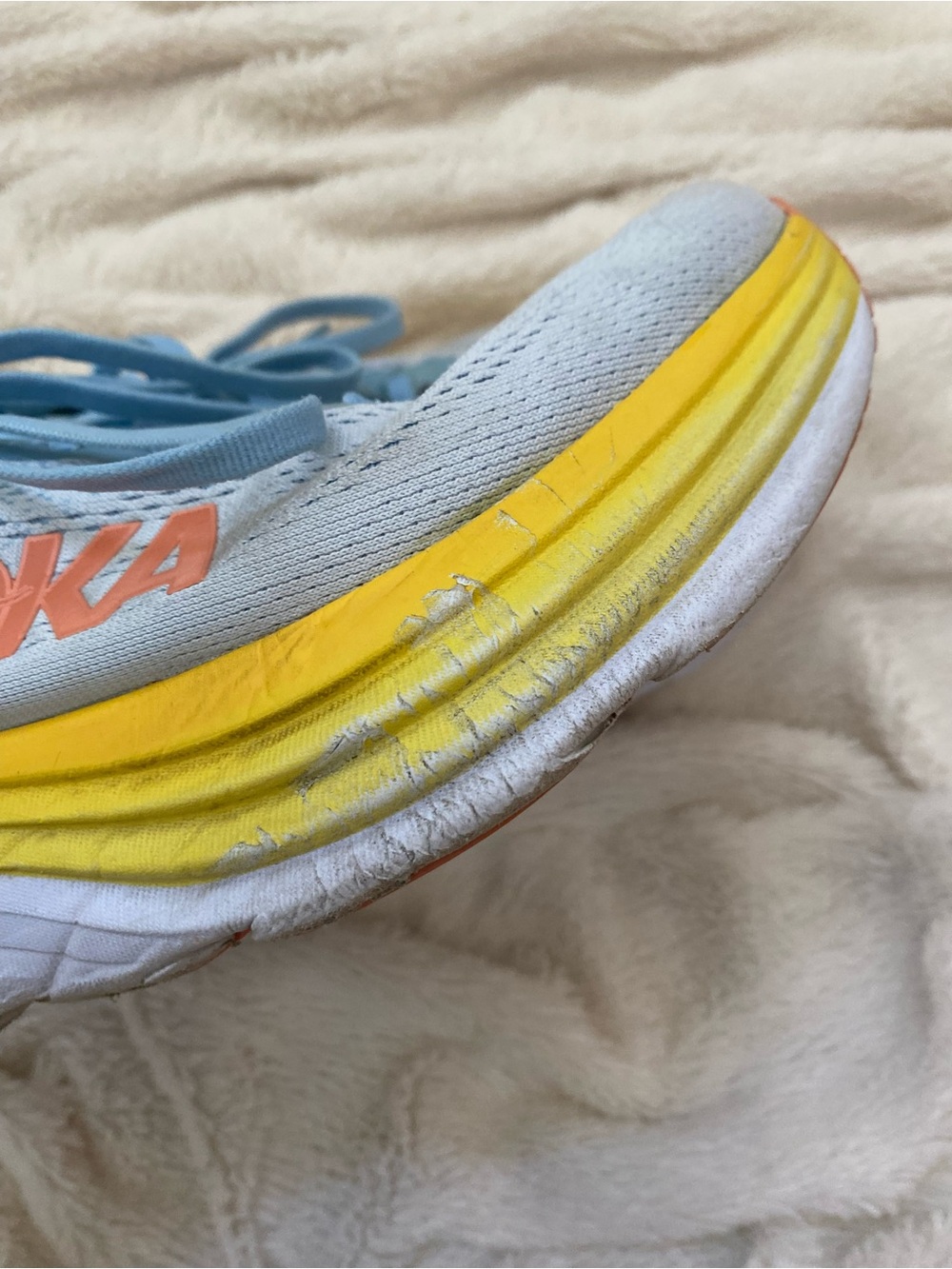 HOKA Bondi 8 sneakers Summer Song/Country Air women's Sz 9 - Picture 7 of 7